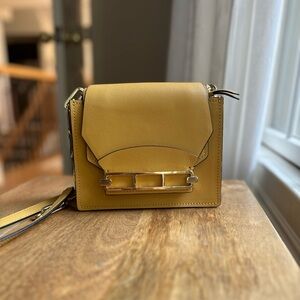 ZAC Zac Posen Yellow Crossbody Bag Sleek Design
